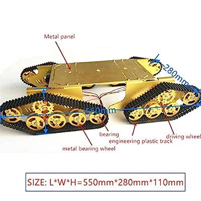 Professional Large Size Big Load Metal Robot Tank Chassis Kit 